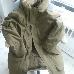 XXL over size olive green Timberland winter coat